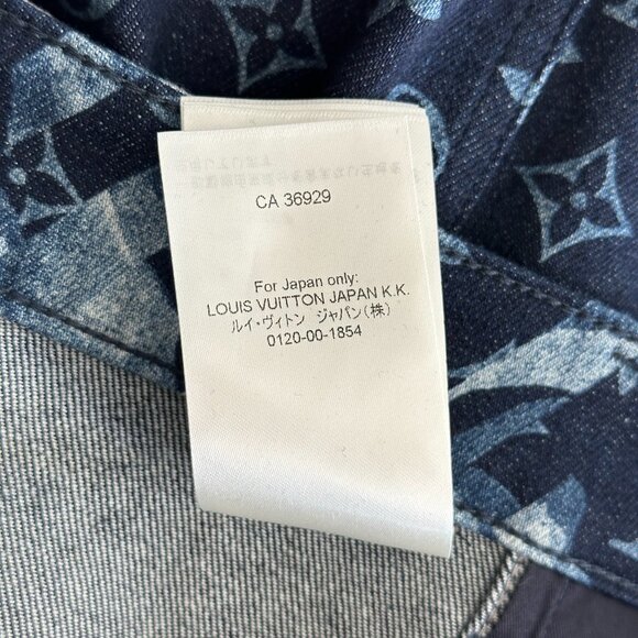 Louis Vuitton Blue Floral Monogram Jeans - Picture 8 of 8